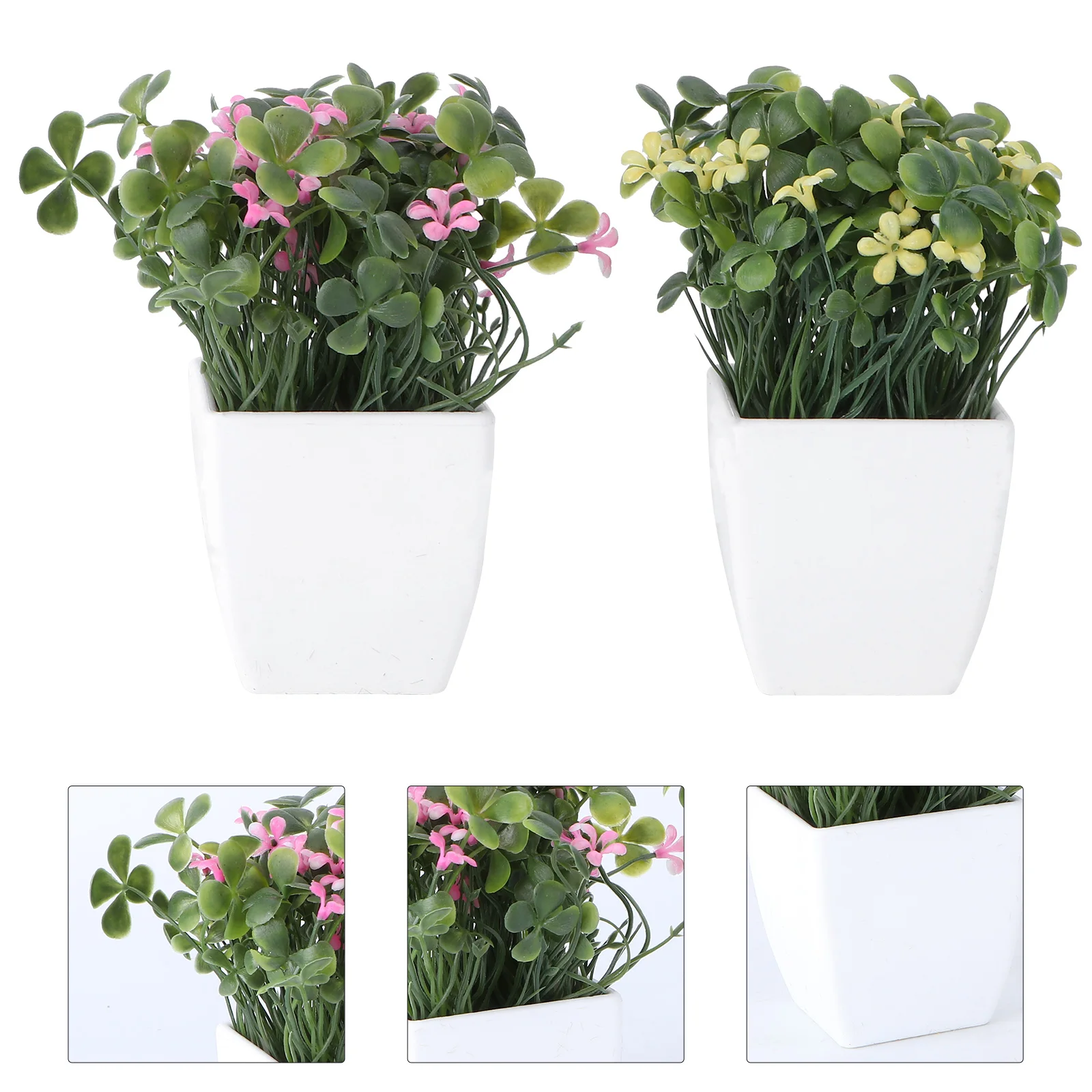 2pcs Simulation Flower Arrangements In Vase Wedding Party Home Banquet Decorative Floral Pot Greenery Ornament Desktop 
2pcs Simulation Flower Arrangements In Vase Wedding Party Home Banquet Decorative Floral Pot Greenery Ornament Desktop