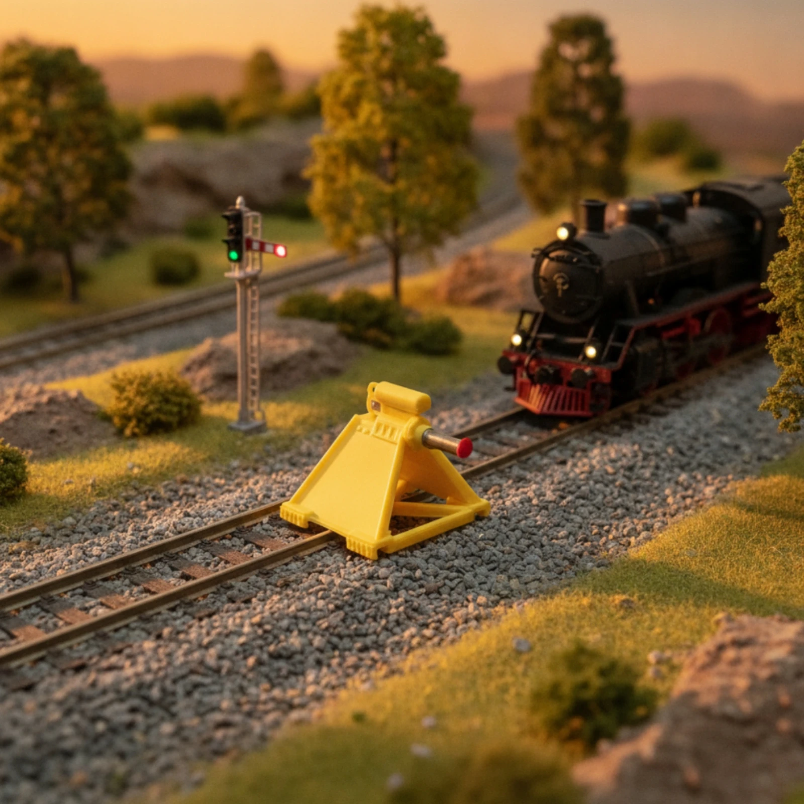 Model Track Stop HO Scale End-of-Track Stopper Stop Railway Accessory Compact for Collectors, Dioramas
Model Track Stop HO Scale End-of-Track Stopper Stop Railway Accessory Compact for Collectors, Dioramas