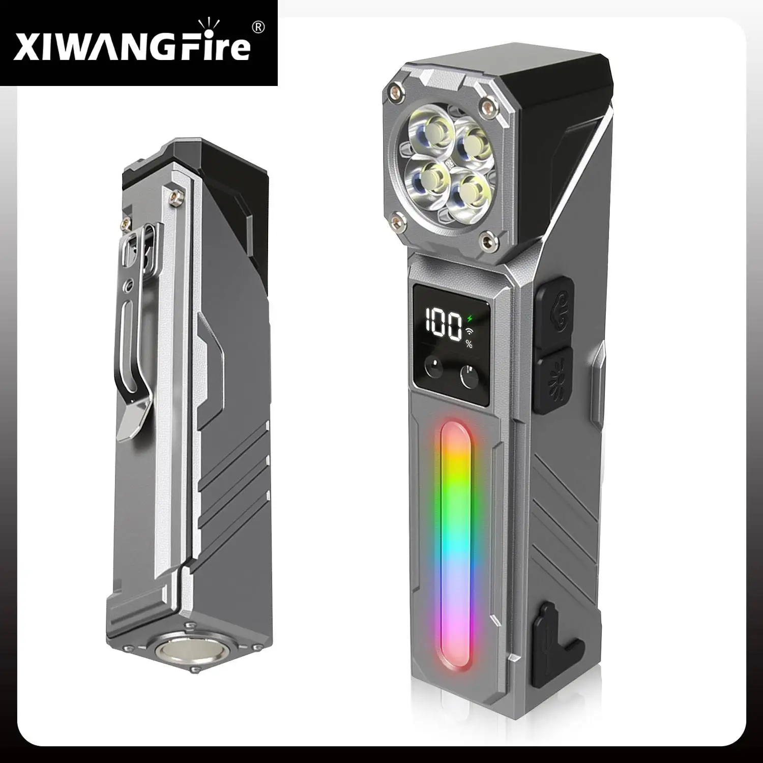 Portable Strong Light Rechargeable Flashlight With Sensor Magnetic Lamp For Long Range Outdoor Home RGB Camping Cap Clip Light
Portable Strong Light Rechargeable Flashlight With Sensor Magnetic Lamp For Long Range Outdoor Home RGB Camping Cap Clip Light