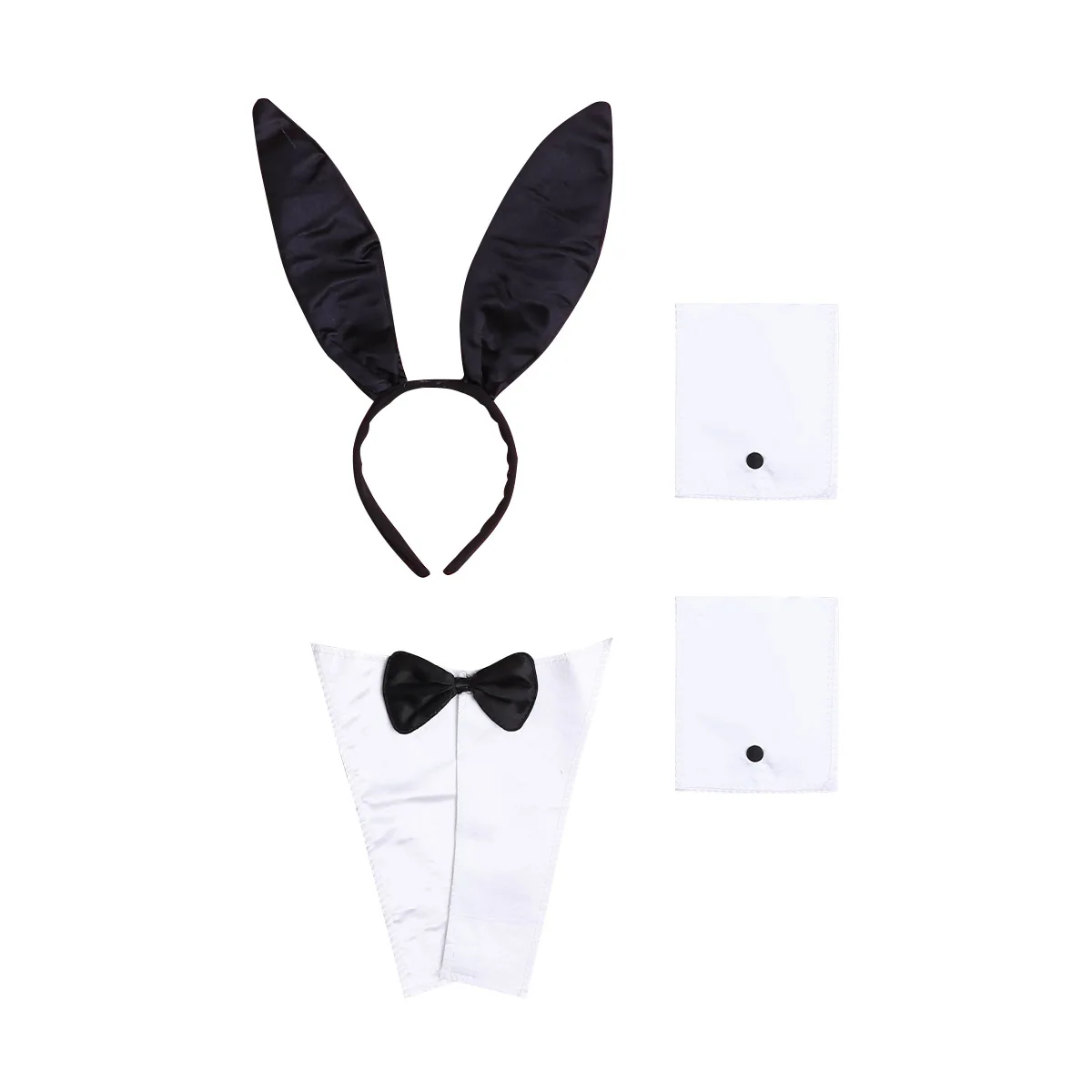 Bunny Costume Kit Rabbit Headband Necktie Wristband Size Fit Halloween Cosplay Accessories Women Outfit
Bunny Costume Kit Rabbit Headband Necktie Wristband Size Fit Halloween Cosplay Accessories Women Outfit