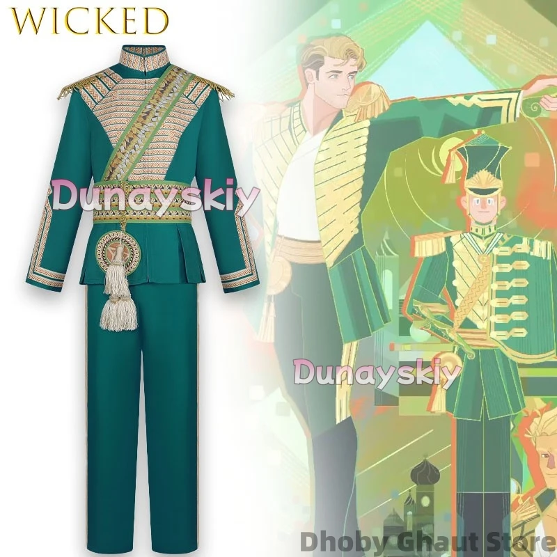 Wicked Part 2 Prince Fiyero Royal Palace Uniform Cosplay 코스프레 Full Set Stage Musical Fantasy Gala Outfit For Men Halloween
Wicked Part 2 Prince Fiyero Royal Palace Uniform Cosplay 코스프레 Full Set Stage Musical Fantasy Gala Outfit For Men Halloween