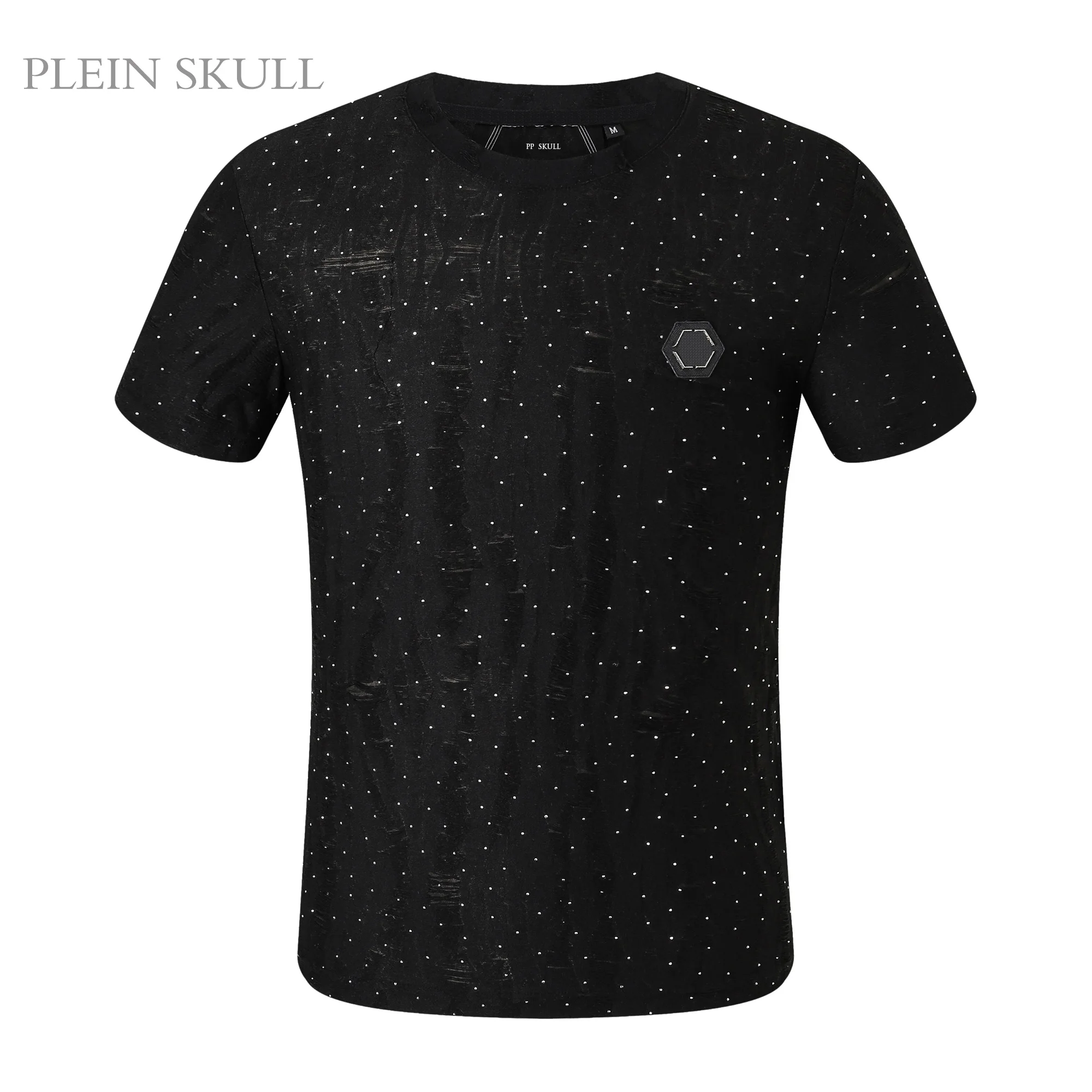 Футболка PLEIN SKULL Light luxury для мужчин с инкрустацией в виде звездного неба, ретро-стиль, летняя, дышащая, жаккардовая, с эффектом потертости, приталенного кроя, с коротким рукавом.
Футболка PLEIN SKULL Light luxury для мужчин с инкрустацией в виде звездного неба, ретро-стиль, летняя, дышащая, жаккардовая, с эффектом потертости, приталенного кроя, с коротким рукавом.