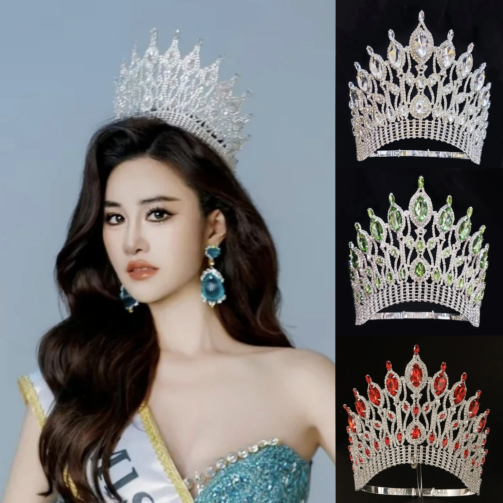 European Super Large High Wedding Hair Crowns Baroque Stage Show Miss World Tiaras Hair Accessories
European Super Large High Wedding Hair Crowns Baroque Stage Show Miss World Tiaras Hair Accessories