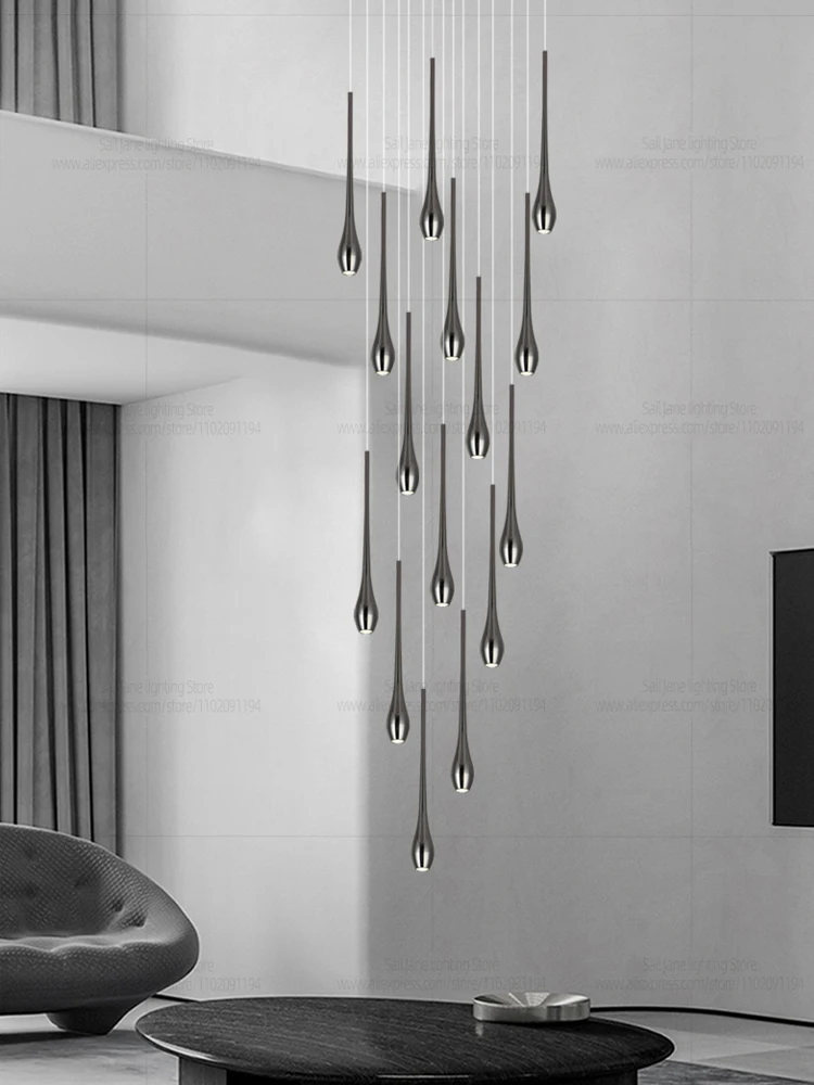 Minimalist Luxury LED Chandelier Modern Lighting for Duplex Attic Living Room Dining Room Decoration
Minimalist Luxury LED Chandelier Modern Lighting for Duplex Attic Living Room Dining Room Decoration