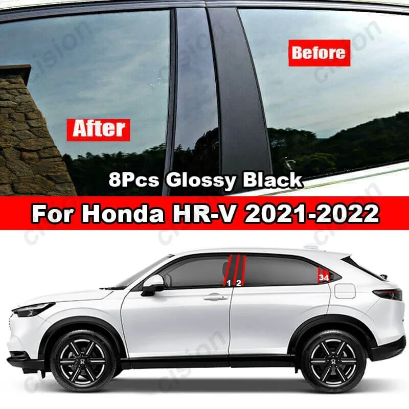 Подходит для Honda HRV Φ 2021-2022 8 шт. Автомобильная оконная дверь Колонка B C BC столб крышка отделка
Подходит для Honda HRV Φ 2021-2022 8 шт. Автомобильная оконная дверь Колонка B C BC столб крышка отделка