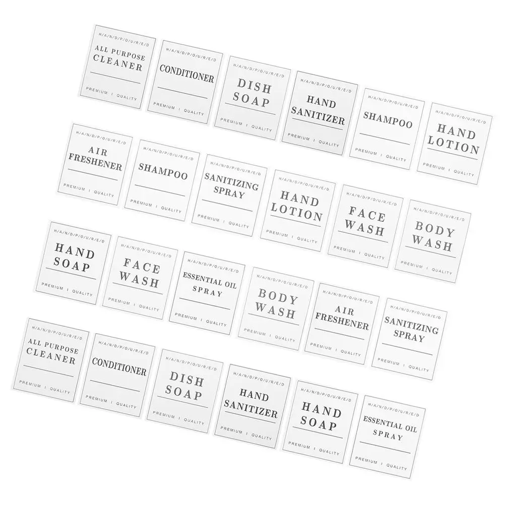 2Sets Elegant Waterproof Labels for Bathroom Containers Essential Oil Bottles Lotion Shampoo Conditioner Dispensers Oil
2Sets Elegant Waterproof Labels for Bathroom Containers Essential Oil Bottles Lotion Shampoo Conditioner Dispensers Oil
