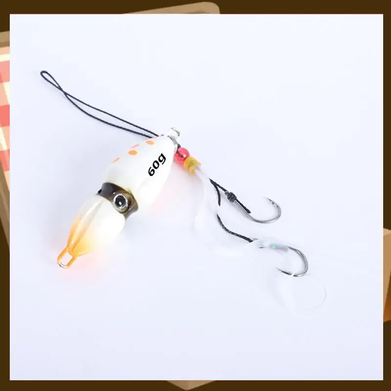 60G Gourd Slider Jig Saltwater Jigging Lure Slow Jig Head With Skirt Lure Luminous Fishing Bait-Snapper Grouper-AA85
60G Gourd Slider Jig Saltwater Jigging Lure Slow Jig Head With Skirt Lure Luminous Fishing Bait-Snapper Grouper-AA85