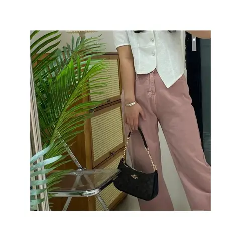 High quality underarm bag, fashionable retro printed shoulder bag, chain carrying crossbody bag