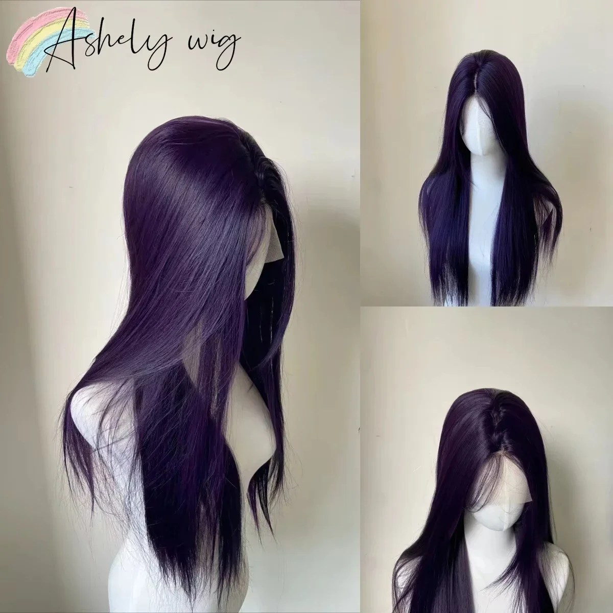 13x4 Dark Purple Wig Long Straight Purple Synthetic Lace Front Wigs for Woman daily use Heat Resistant Fiber Glueless Lace Wigs
13x4 Dark Purple Wig Long Straight Purple Synthetic Lace Front Wigs for Woman daily use Heat Resistant Fiber Glueless Lace Wigs