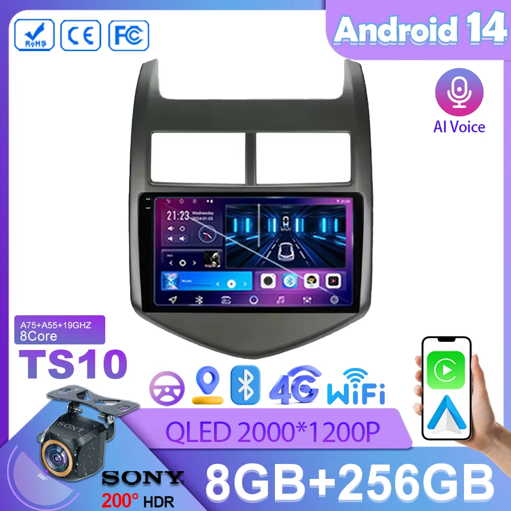 For Chevrolet Aveo 2 Sonic T300 2011-2015 Car Radio Multimedia Player Navigation GPS 2 din 2din Android Autoradio CarPlay
For Chevrolet Aveo 2 Sonic T300 2011-2015 Car Radio Multimedia Player Navigation GPS 2 din 2din Android Autoradio CarPlay