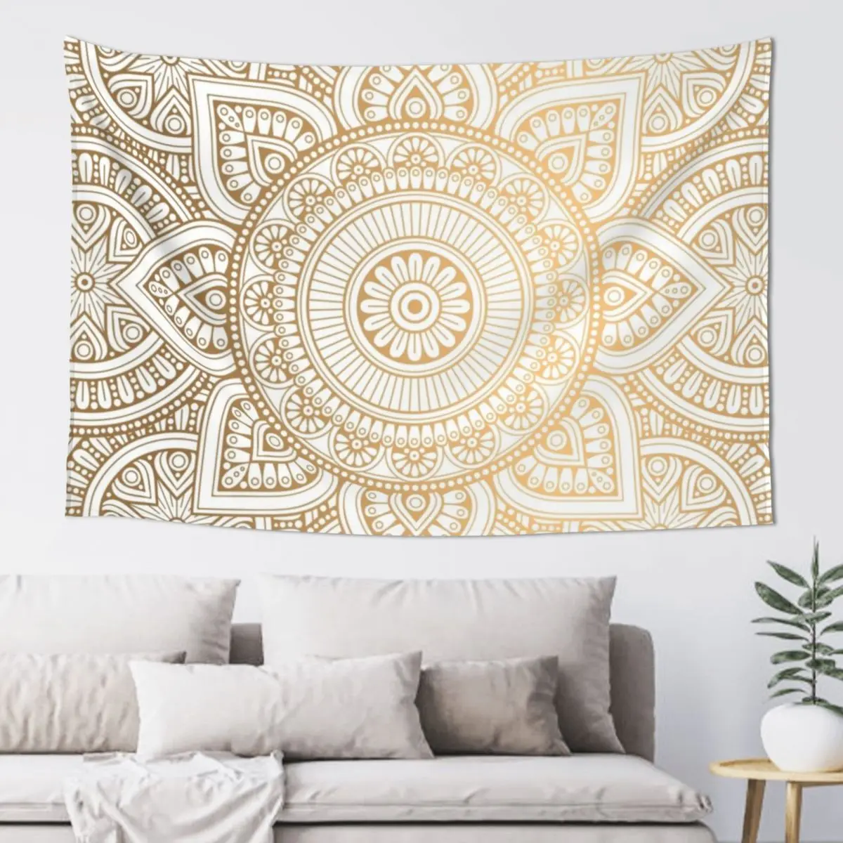 Gold Mandala Pattern Illustration With White Shimmer Tapestry Things To The Room On The Wall Tapestry
Gold Mandala Pattern Illustration With White Shimmer Tapestry Things To The Room On The Wall Tapestry