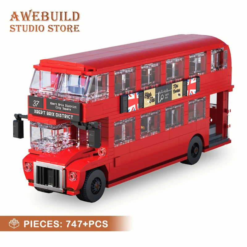 747Pcs British Retro Double Decker Bus Model Building Blocks Set City Tour Autobus MOC Bricks Car Toys Friend Birthday Gifts DIY
747Pcs British Retro Double Decker Bus Model Building Blocks Set City Tour Autobus MOC Bricks Car Toys Friend Birthday Gifts DIY