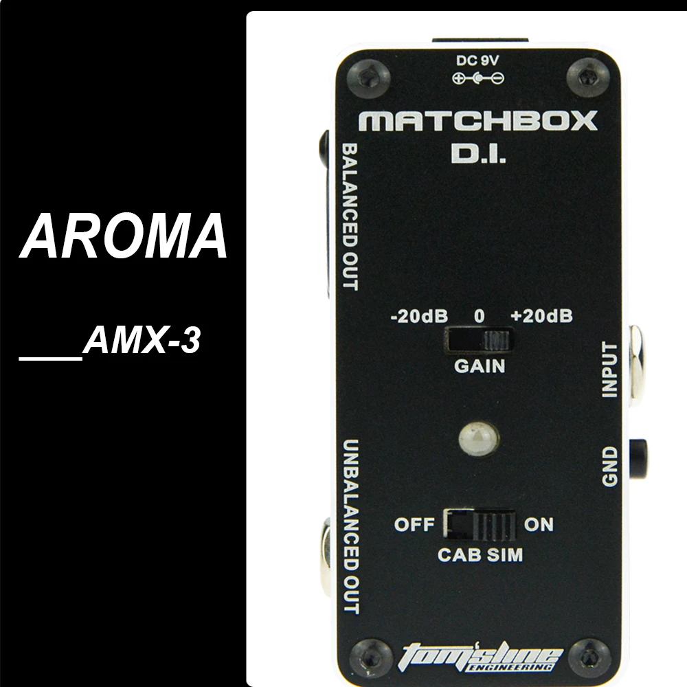 AROMA AMX-3 MATCHBOX D.I. Guitar Effect Pedal Transfer Guitarra Guitar/Bass Signal to Audio System Guitar Accessories
AROMA AMX-3 MATCHBOX D.I. Guitar Effect Pedal Transfer Guitarra Guitar/Bass Signal to Audio System Guitar Accessories