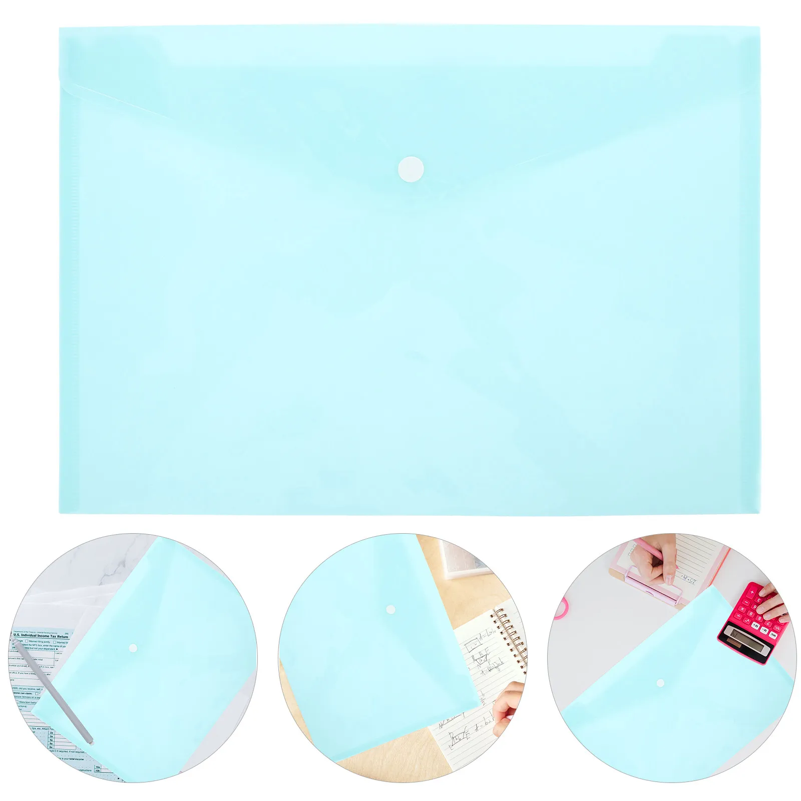 10 Pcs File Storage Bag Plastic Document Envelope Button Bags PP Documents Envelopes
10 Pcs File Storage Bag Plastic Document Envelope Button Bags PP Documents Envelopes