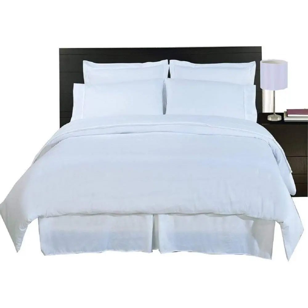600-Thread White Duvet Cover Set with Down-Alternative Comforter, 4-Piece, Queen, Cooling & Breathable
600-Thread White Duvet Cover Set with Down-Alternative Comforter, 4-Piece, Queen, Cooling & Breathable