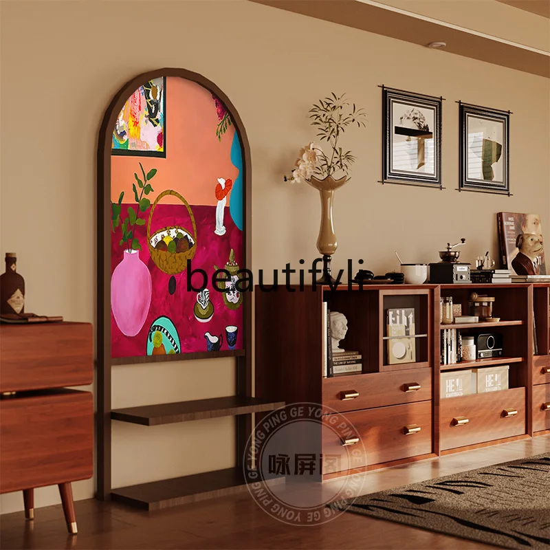 French oil painting screen partition living room entrance bedroom dining room cover custom solid wood storage seat screen
French oil painting screen partition living room entrance bedroom dining room cover custom solid wood storage seat screen