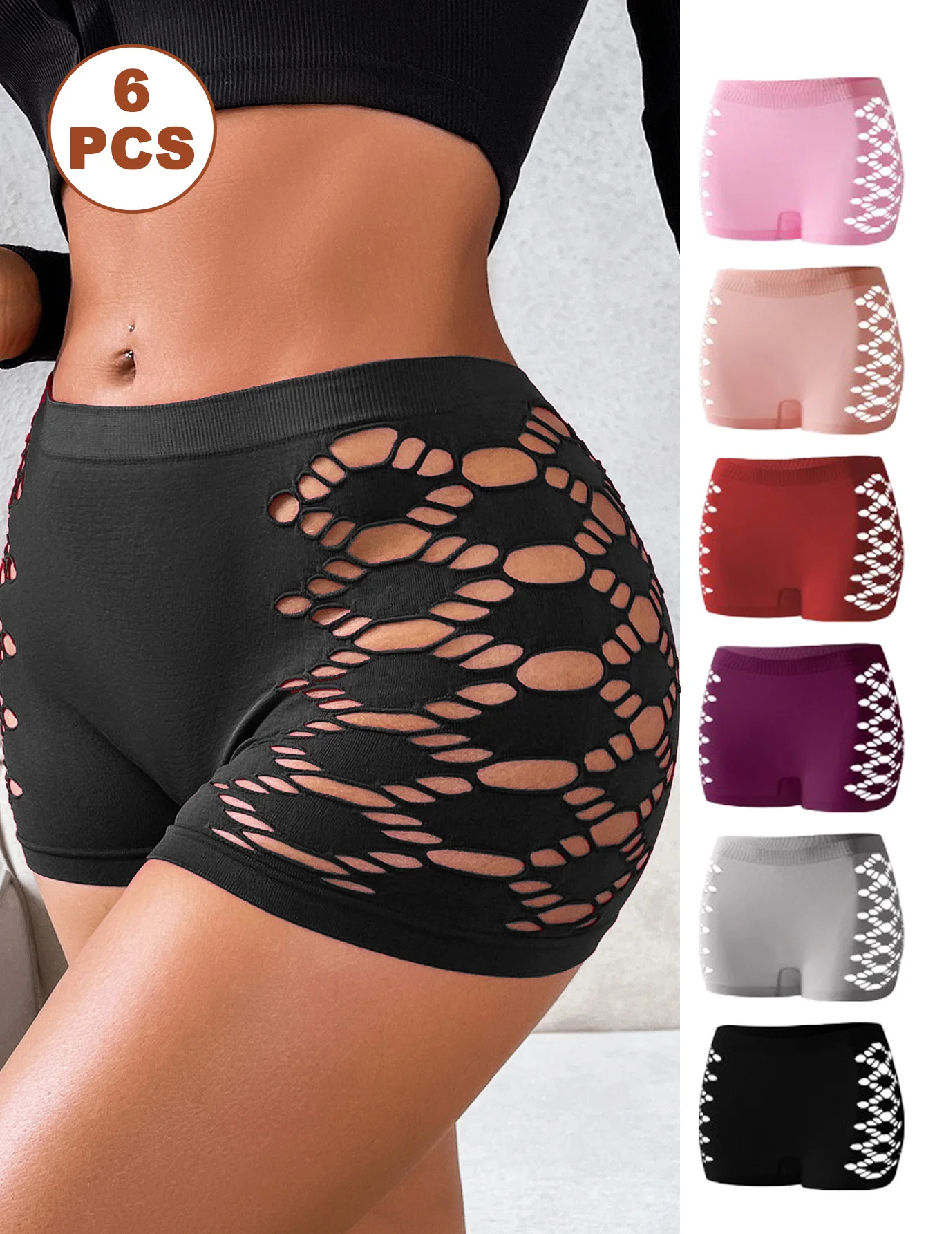 Women's Sexy Cut Out Mid Rise Boyshort Panties Stretch Breathable Criss Cross Seamless Briefs Underwear
Women's Sexy Cut Out Mid Rise Boyshort Panties Stretch Breathable Criss Cross Seamless Briefs Underwear