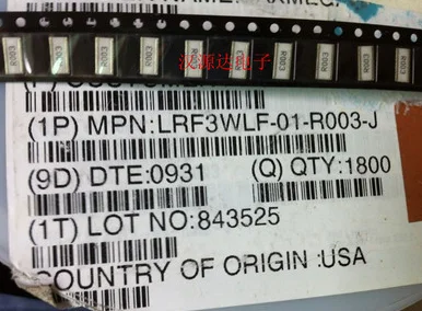 20pcs/lot LRC-LRF3WLF-01-R003-J 1225-R003 0.003R 3W 4 chips Electronic new
20pcs/lot LRC-LRF3WLF-01-R003-J 1225-R003 0.003R 3W 4 chips Electronic new
