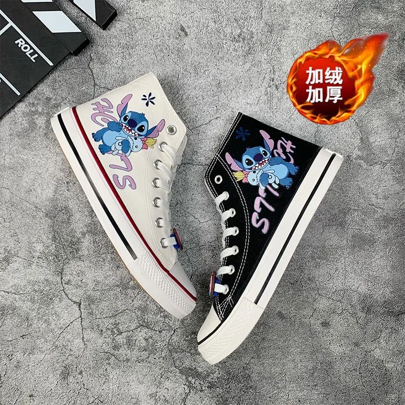 New Disney kids cartoon Stitch Canvas shoes soft sports Thickened shoes for gift EU size 35-44
New Disney kids cartoon Stitch Canvas shoes soft sports Thickened shoes for gift EU size 35-44