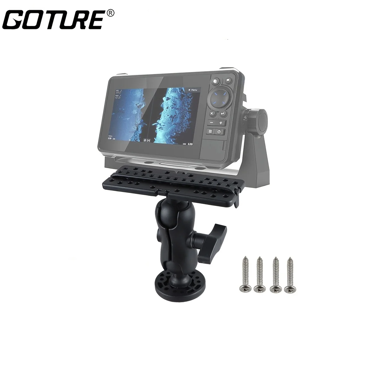 Goture Adjustable Fish Finder Mount, 360° Rotating Mount, Fish Finder/Truck/GPS Mount for Kayak/Canoe/Fishing Boat Accessories
Goture Adjustable Fish Finder Mount, 360° Rotating Mount, Fish Finder/Truck/GPS Mount for Kayak/Canoe/Fishing Boat Accessories