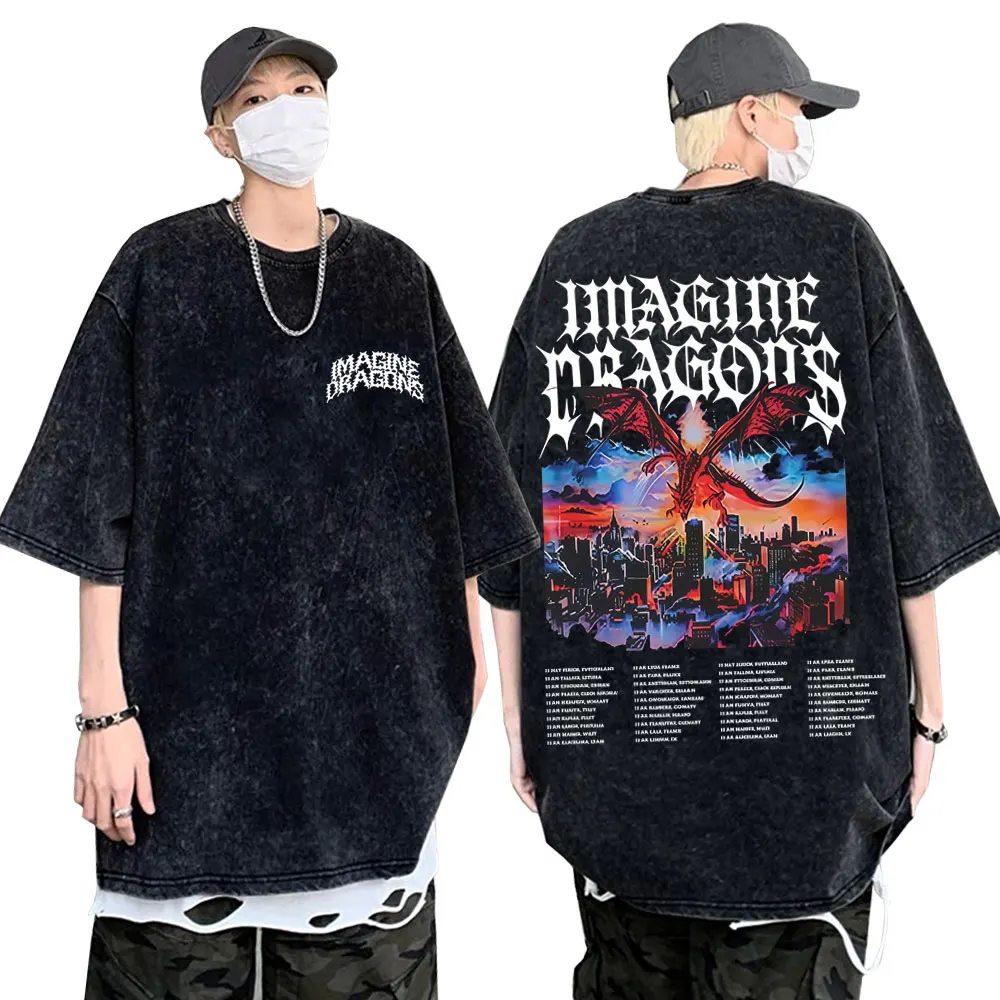Imagine Dragons Band Loom World Tour 2025 Washed Vintage T Shirt Men Women Rock Punk Gothic T-shirt Casual Oversized T-shirts
Imagine Dragons Band Loom World Tour 2025 Washed Vintage T Shirt Men Women Rock Punk Gothic T-shirt Casual Oversized T-shirts