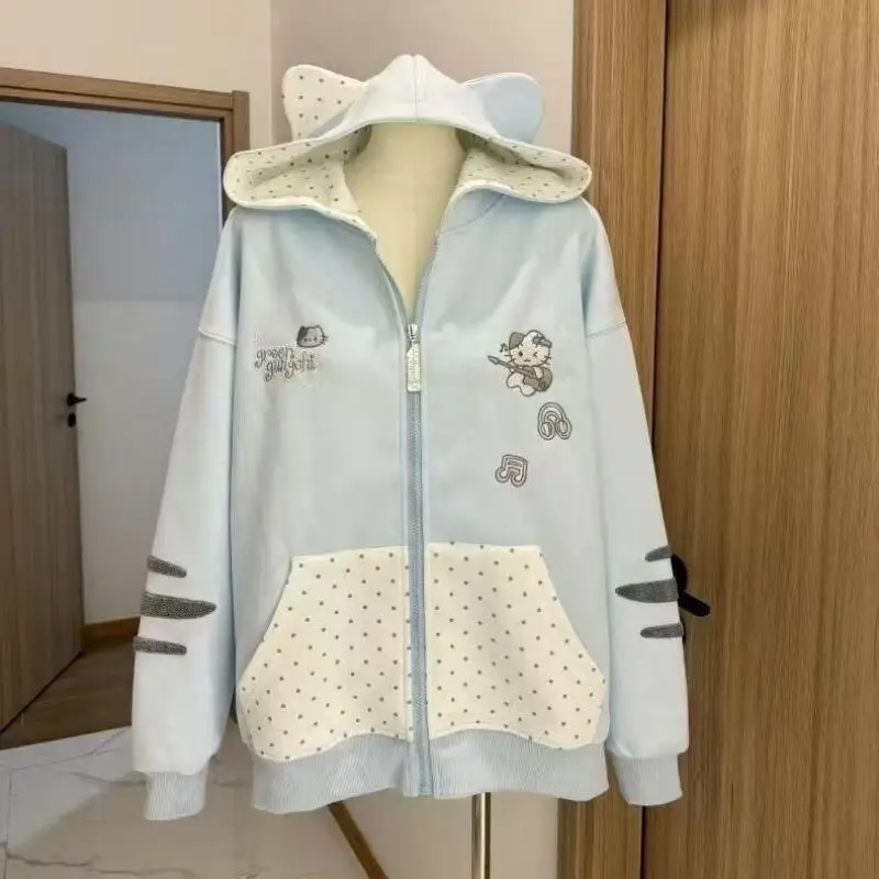 Sanrios Student Jacket Hello Kittys Cartoon Long Sleeve Sweet Fashion Print Simple Hot Selling Commuting Gift for Girlfriend
Sanrios Student Jacket Hello Kittys Cartoon Long Sleeve Sweet Fashion Print Simple Hot Selling Commuting Gift for Girlfriend