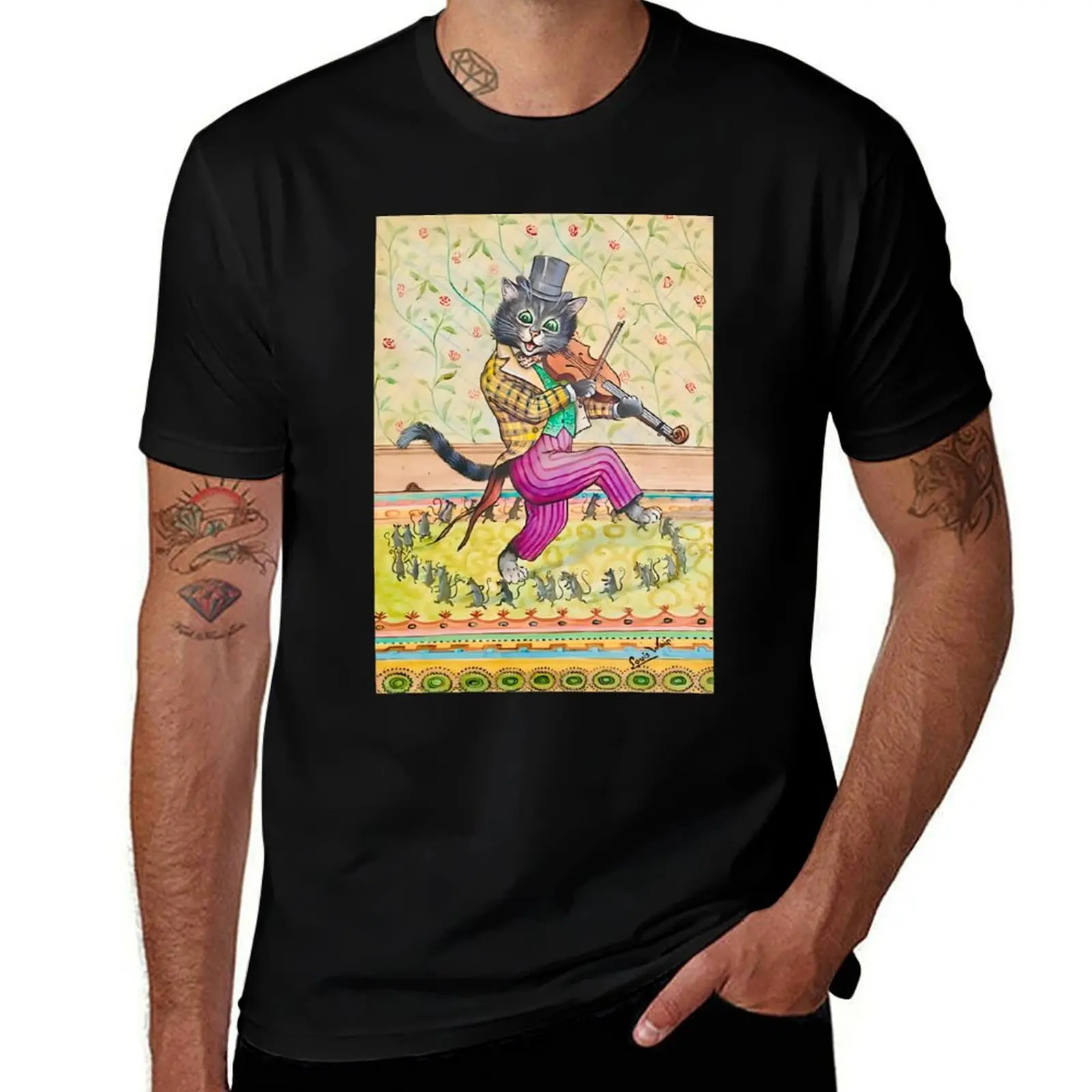 A Cat Playing a Fiddle by Louis Wain T-Shirt cotton t shirt pack t shirt man luxury T-Shirt
A Cat Playing a Fiddle by Louis Wain T-Shirt cotton t shirt pack t shirt man luxury T-Shirt