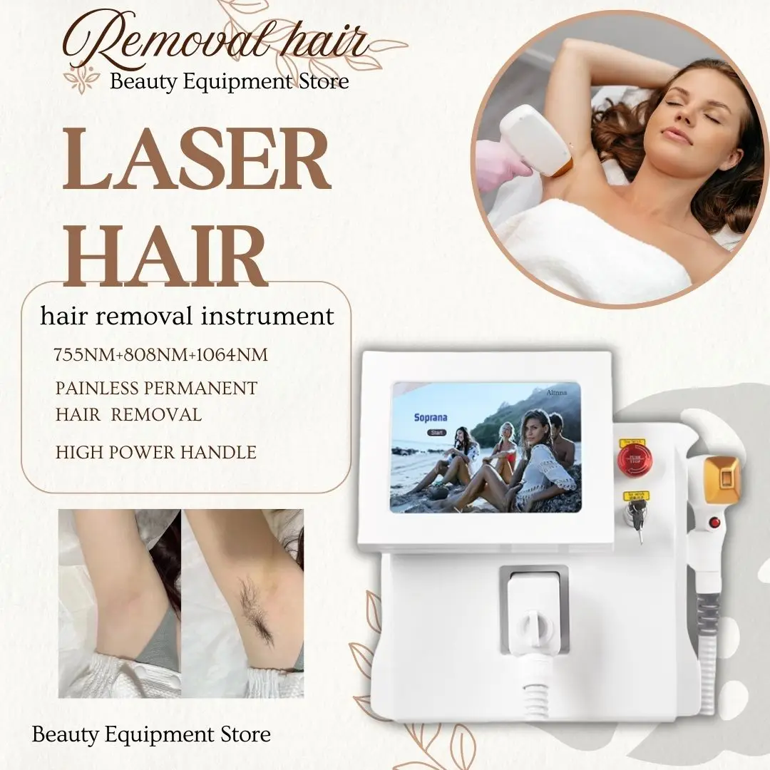 Permanent 808 Diode Hair Removal Machine Alexandrit Removal Cooling Head Painless Epilator 808nm 755 1064
Permanent 808 Diode Hair Removal Machine Alexandrit Removal Cooling Head Painless Epilator 808nm 755 1064
