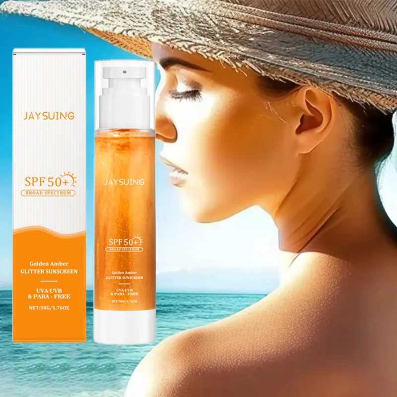 SPF 50+ Sunscreen Body Glow Lightweight Shimmering Gel Absorb Quickly Non Sticky Moisturizing Refreshing UV Resistance Sunscreen
SPF 50+ Sunscreen Body Glow Lightweight Shimmering Gel Absorb Quickly Non Sticky Moisturizing Refreshing UV Resistance Sunscreen