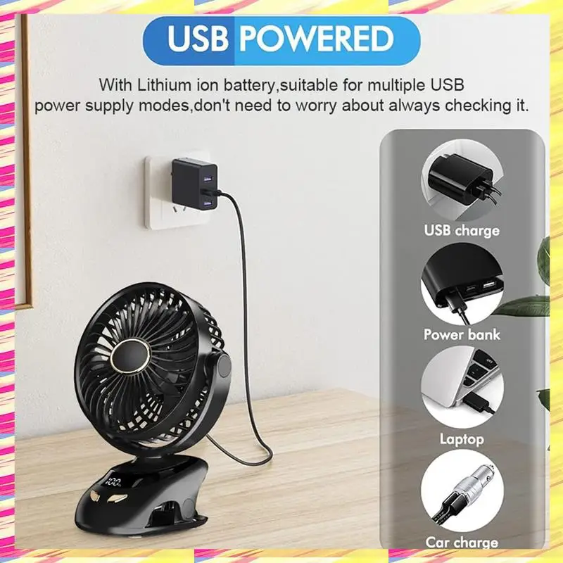 ABJJ Small Desk Clip On Fan,Portable Personal USB Clip Fan For Home Office Travel Bed Stroller Camping Outdoor Fan
ABJJ Small Desk Clip On Fan,Portable Personal USB Clip Fan For Home Office Travel Bed Stroller Camping Outdoor Fan
