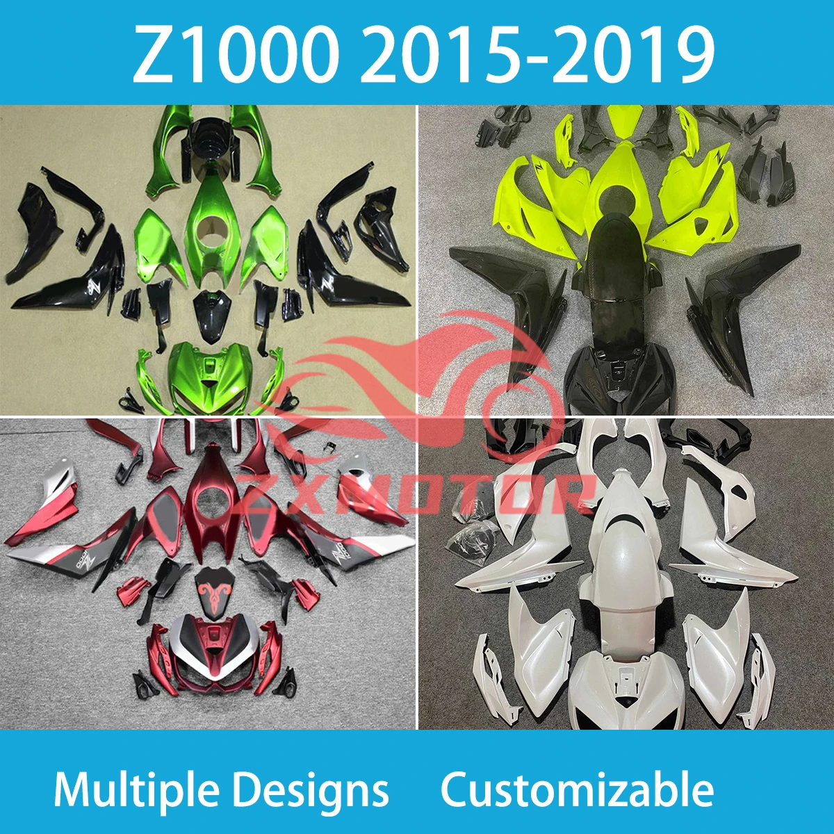 Full Fairing Kit Z 1000 2015 2016 2017 2018 2019 Refitting Motorcycle Racing Customized Shell Fairings for KAWASAKI Z1000
Full Fairing Kit Z 1000 2015 2016 2017 2018 2019 Refitting Motorcycle Racing Customized Shell Fairings for KAWASAKI Z1000