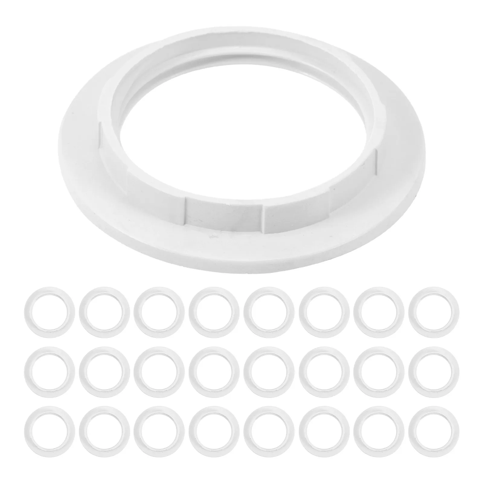 50Pcs E27 Lamp Shade Ring Plastic Light Socket Shade Retainer Ring for Secure Stability Easy Installation Wide Compatibility
50Pcs E27 Lamp Shade Ring Plastic Light Socket Shade Retainer Ring for Secure Stability Easy Installation Wide Compatibility