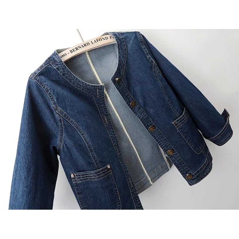 Korean Vintage Dark Blue Slim Short Denim Jacket Spring Women Casual Cowboy Outerwear O Neck Big Pocket Jeans Jacket Coat Female
Korean Vintage Dark Blue Slim Short Denim Jacket Spring Women Casual Cowboy Outerwear O Neck Big Pocket Jeans Jacket Coat Female