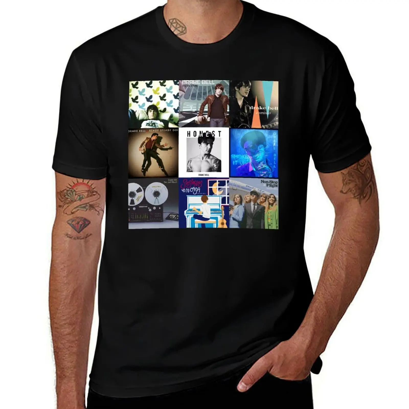 Drake Bell - The Albums artwork T-Shirt plus size tops summer top croswit shirt man t shirts for men
Drake Bell - The Albums artwork T-Shirt plus size tops summer top croswit shirt man t shirts for men