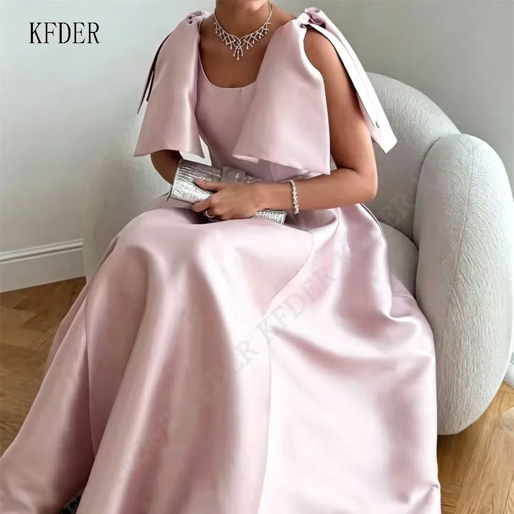 Pink Satin Shoulder Bow Pink Ball Gown Elegant A Line Evening Dress 2026 Prom Dress Formal Evening Robes de Soirée
Pink Satin Shoulder Bow Pink Ball Gown Elegant A Line Evening Dress 2026 Prom Dress Formal Evening Robes de Soirée