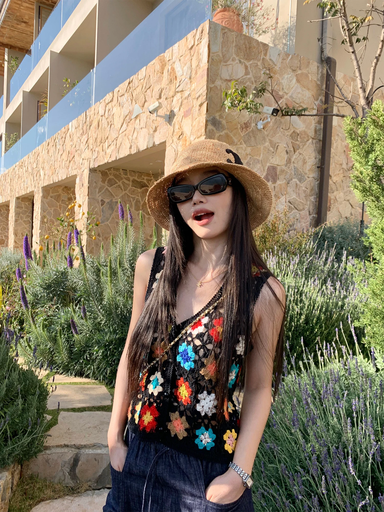Pusumede Handwoven Knitted V-Neck Vest Women's Design Sensation Sleeveless Top Art Texture Fashion Outerwear Summer 2026
Pusumede Handwoven Knitted V-Neck Vest Women's Design Sensation Sleeveless Top Art Texture Fashion Outerwear Summer 2026
