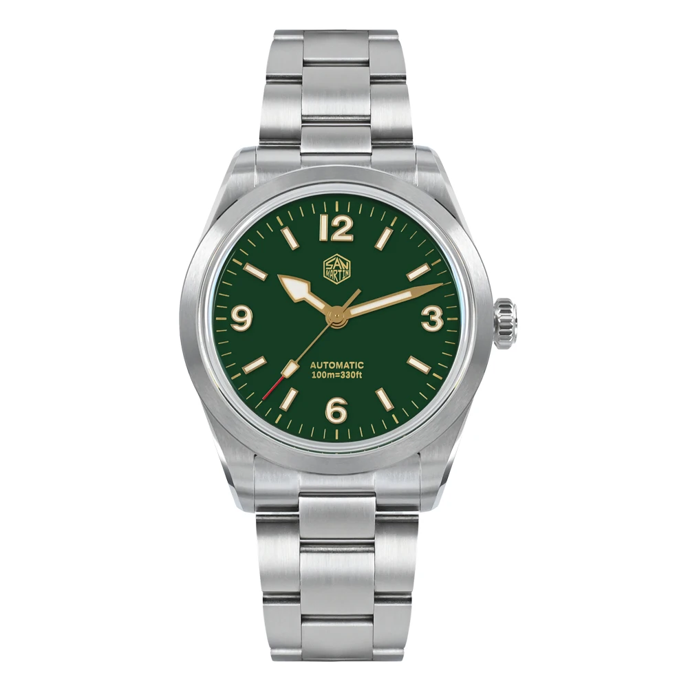 San Martin Men Automatic Watch 38MM Vintage Watches Mechanical Wristwatch Top Hat Sapphire 10ATM Waterproof BGW-9 Luminous NH35
San Martin Men Automatic Watch 38MM Vintage Watches Mechanical Wristwatch Top Hat Sapphire 10ATM Waterproof BGW-9 Luminous NH35