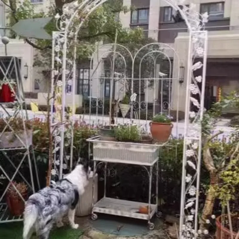 European arch flower stand outdoor courtyard wrought iron arched plant moon stand outdoor garden decoration arrangement climbing
European arch flower stand outdoor courtyard wrought iron arched plant moon stand outdoor garden decoration arrangement climbing
