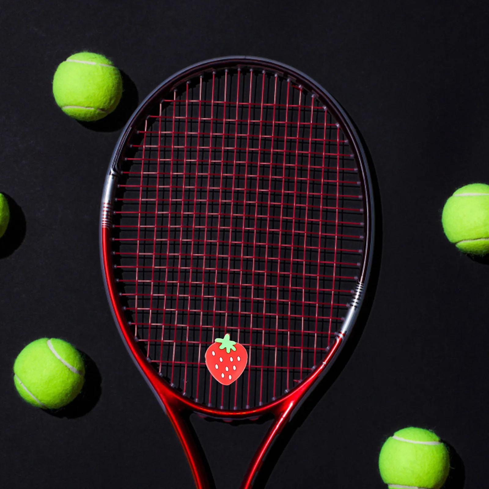 6pcs Racket Shock Absorber Silicone Dampener Vibration Reduction Lightweight Portable Strawberry Design for Tennis Enthusiasts
6pcs Racket Shock Absorber Silicone Dampener Vibration Reduction Lightweight Portable Strawberry Design for Tennis Enthusiasts