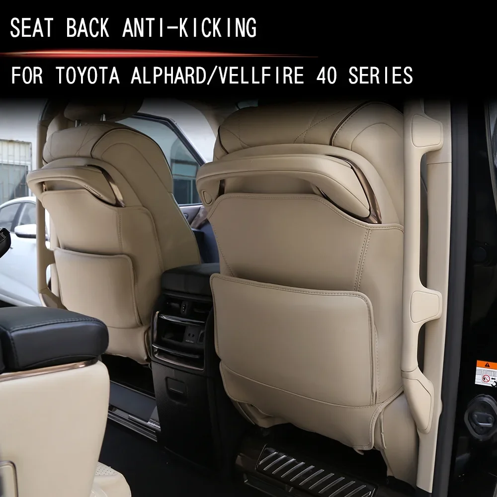 For Toyota Alphard Vellfire 40 Series 2023 2024 2025 Car Front Seat Back Anti Kick Pad 2 Pcs Leather Anti-dirty Seat Protector
For Toyota Alphard Vellfire 40 Series 2023 2024 2025 Car Front Seat Back Anti Kick Pad 2 Pcs Leather Anti-dirty Seat Protector