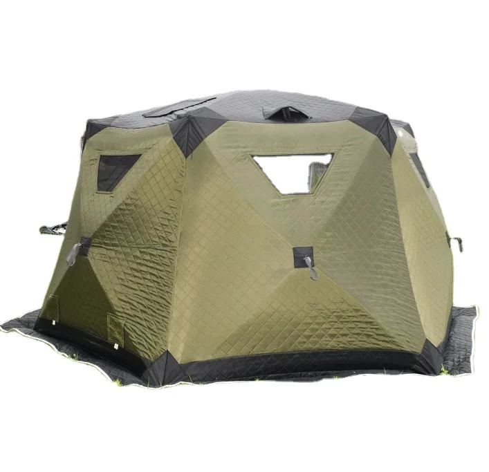 Outdoor Hexagon Hub Tent Portable Pop up Custom Cube Hiking Insulated Ice Fishing Tent 6 Person Winter Camping Hot Tent
Outdoor Hexagon Hub Tent Portable Pop up Custom Cube Hiking Insulated Ice Fishing Tent 6 Person Winter Camping Hot Tent