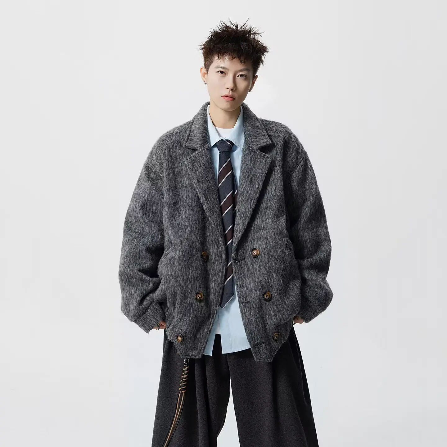 Wool Blend Jacket Man Black Mens Campus College University Student Young Education School Academic Casual Comfortable Practical
Wool Blend Jacket Man Black Mens Campus College University Student Young Education School Academic Casual Comfortable Practical