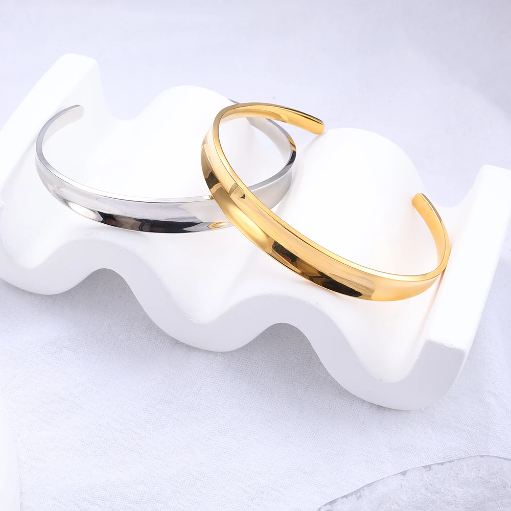 Premium Stainless Steel Jewelry High Quality Smooth Open Bangle Stackable Sleeves Cuffs Bracelet Women Jewel Christmas Trinkets
Premium Stainless Steel Jewelry High Quality Smooth Open Bangle Stackable Sleeves Cuffs Bracelet Women Jewel Christmas Trinkets