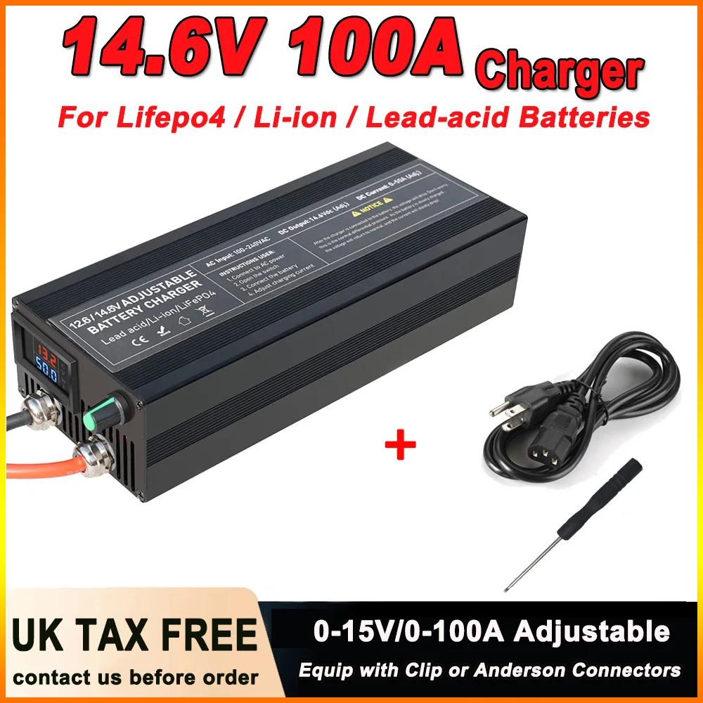 High Power Car Charger 12V 40A Lifepo4 Charger 14.6V 100A Smart Universal Charger 12.8V 60A for Electric Scooter Motorcycle
High Power Car Charger 12V 40A Lifepo4 Charger 14.6V 100A Smart Universal Charger 12.8V 60A for Electric Scooter Motorcycle