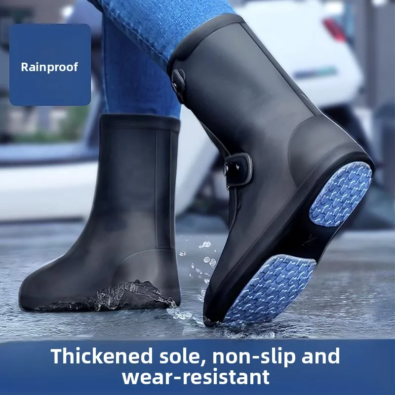 Thickened High-Tube Silicone Rain Boots Waterproof Non-Slip for Heavy Rain Men Women Water Shoes Wear-Resistant Shoe Covers
Thickened High-Tube Silicone Rain Boots Waterproof Non-Slip for Heavy Rain Men Women Water Shoes Wear-Resistant Shoe Covers