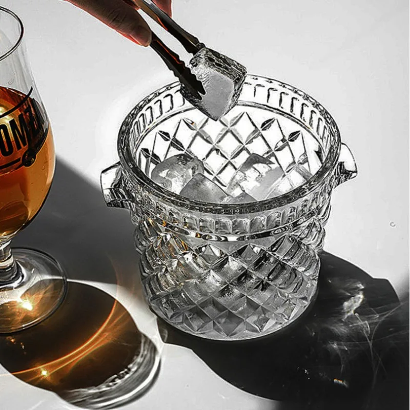 Crystal glass ice bucket, red wine and champagne ice bucket
Crystal glass ice bucket, red wine and champagne ice bucket