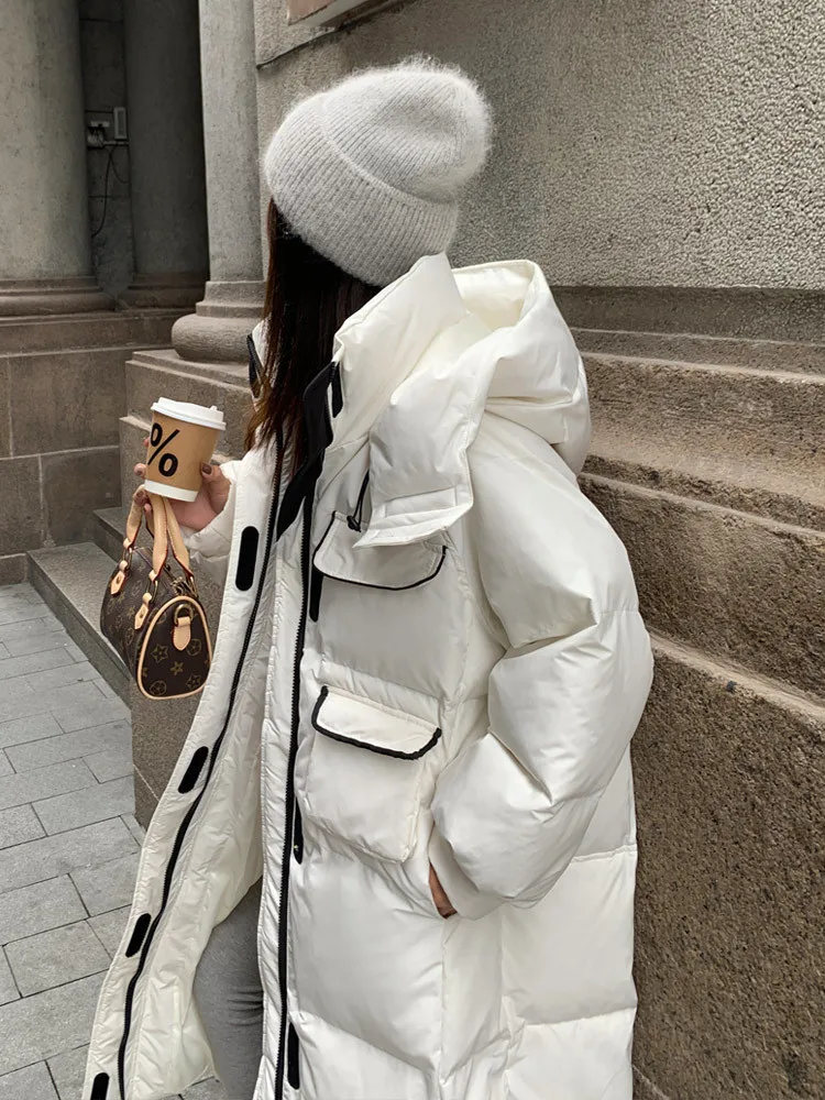 Long Parkas for Women Autumn Winter 2023 New Korean Fashion Solid Thicken Warm Jackets Ladies Y2k Hooded Casual Coats
Long Parkas for Women Autumn Winter 2023 New Korean Fashion Solid Thicken Warm Jackets Ladies Y2k Hooded Casual Coats