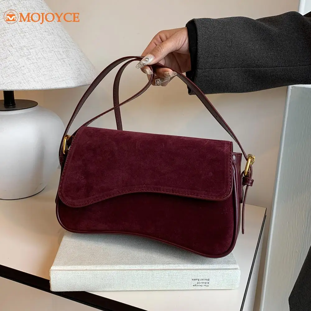 French Women's Bag High-end Fashion Shoulder Bag Hasp Closure Crossbody Bag Solid Versatile Handbag Ladies Flannel Armpit Purses
French Women's Bag High-end Fashion Shoulder Bag Hasp Closure Crossbody Bag Solid Versatile Handbag Ladies Flannel Armpit Purses