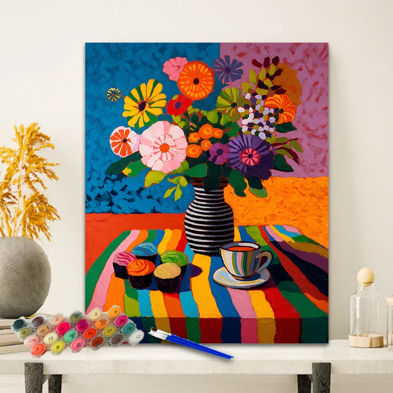 Painting By Numbers Flower Afternoon Tea Anniversary gift on Digital Painting Canvas Acrylic Paint Image Digital Coloring
Painting By Numbers Flower Afternoon Tea Anniversary gift on Digital Painting Canvas Acrylic Paint Image Digital Coloring