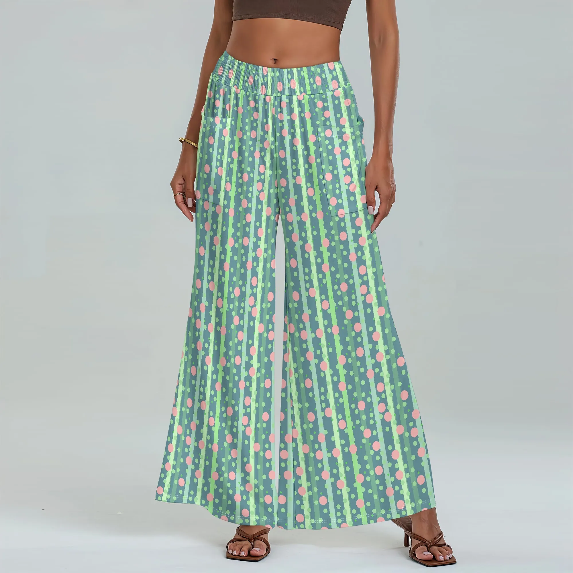 Women's Wide Leg Pants with Pockets All Seasons Casual Comfort Stripe Pattern for Beach Vacation Summer Festival
Women's Wide Leg Pants with Pockets All Seasons Casual Comfort Stripe Pattern for Beach Vacation Summer Festival